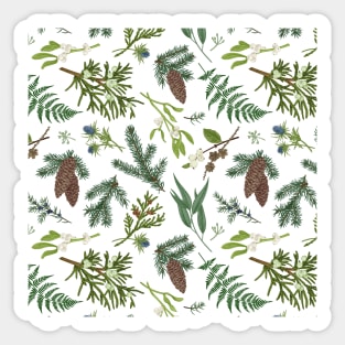 Winter Christmas Pattern Sticker